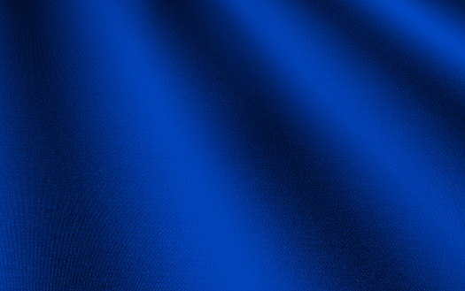 Navy blue silk satin. Dark elegant luxury abstract background with space for design. Shiny smooth fabric. Soft folds. Drapery. Color gradient. Lines. Wavy pattern. Christmas, birthday, romance.