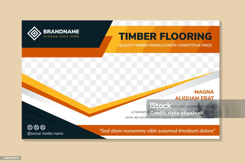 Banner Timbel Timber Flooring Construction Banner Template For A Report And Brochure ...