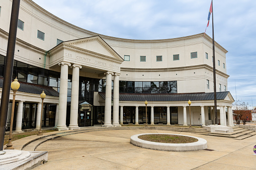 Tupelo, MS - January 2023: Lee County Justice Center