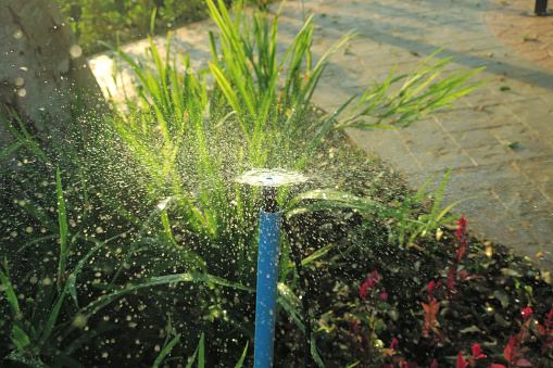 Garden small water sprinkler, with circle spreading drops