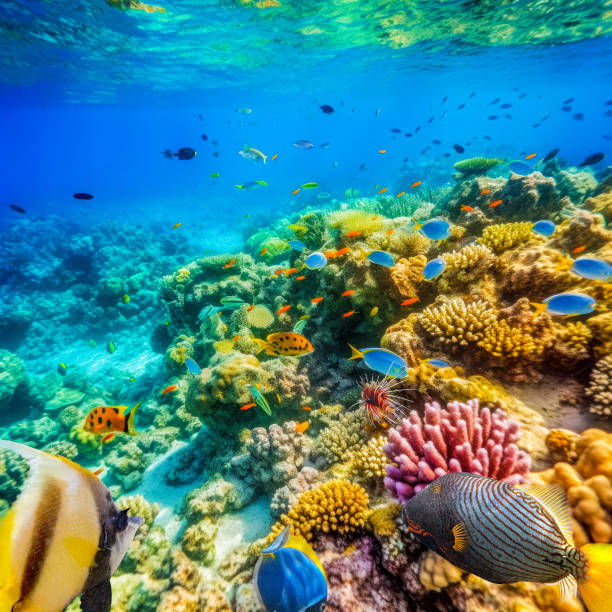 istock Underwater world in tropical ocean. 1480470411
