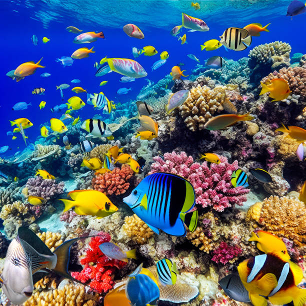 istock Underwater world in tropical ocean. 1480470495