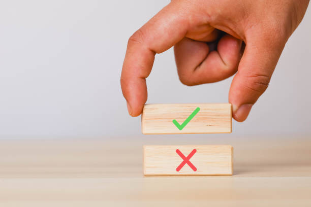 istock Select true and false yes or no symbols on the cube. 1480472326