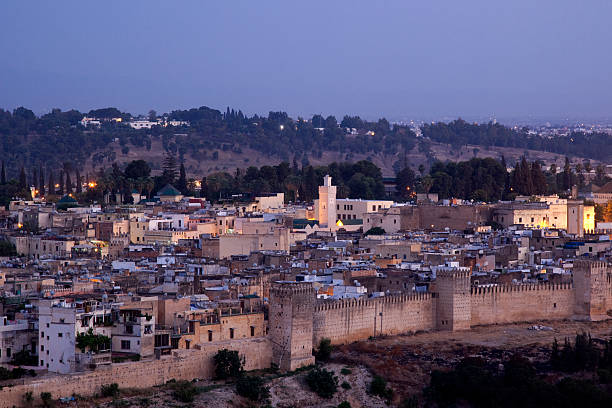 fes, марокко - illumunated стоковые фото и изображения