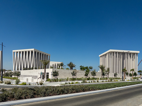 The Abrahamic Family House, encompassing a mosque, a church, a synagogue and is situated in the  Saadiyat Island Cultural District, Abu Dhabi, United Arab Emirates