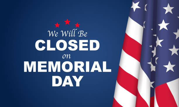istock Memorial Day Background Vector Illustration. We Will Be Closed for Memorial Day. 1480484900
