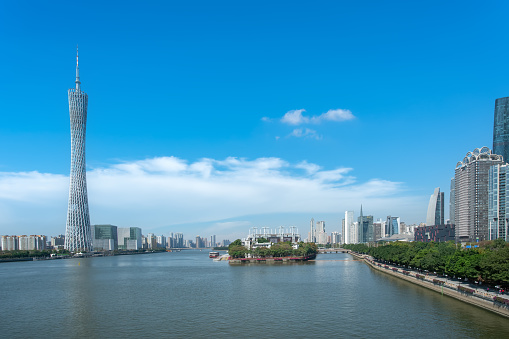 Guangzhou CBD skyscraper building landscape