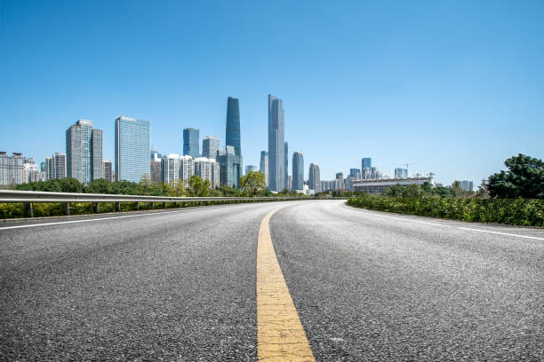 istock Highway Skyrim and Financial District Architecture 1480500395