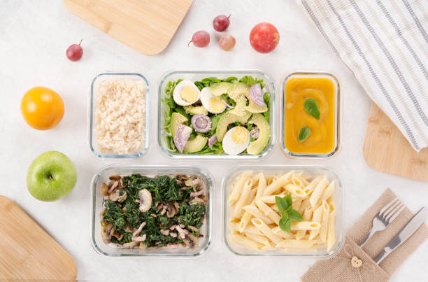 istock Batch cooking. Lunch box. Meals for the week. Balanced meal. Healthy food. Zero waste. 1480501927