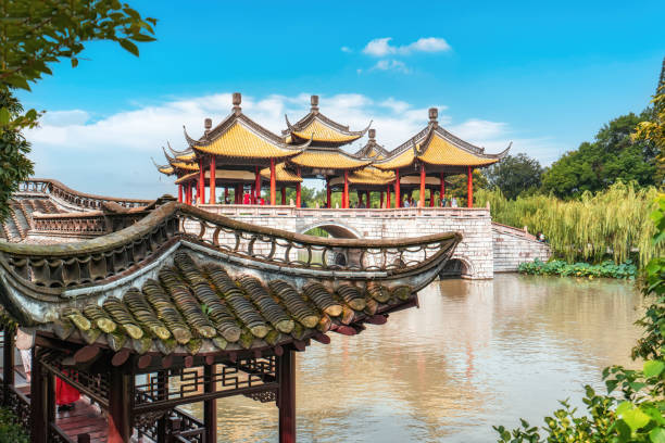 istock Yangzhou Chinese -style garden landscape 1480503612