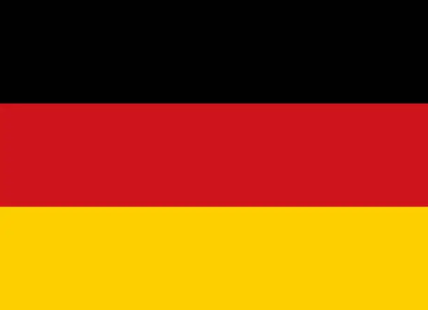 Vector illustration of German flag vector illustration