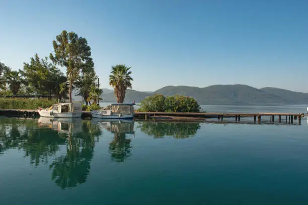 Photo of Beautiful sea and landscape of Akyaka along the Gulf of Gokova, Mugla, Turkey