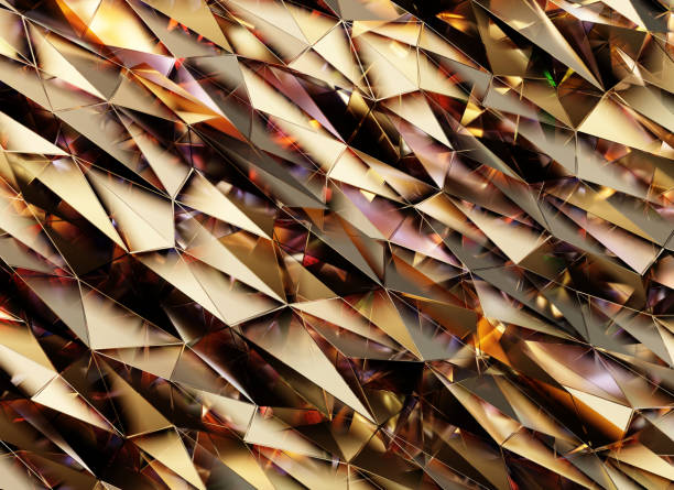 istock Luxury Abstract Realistic Crystals Texture with Prism Spectrum Caustic Reflection Close Up Background 3D rendering 1480509084