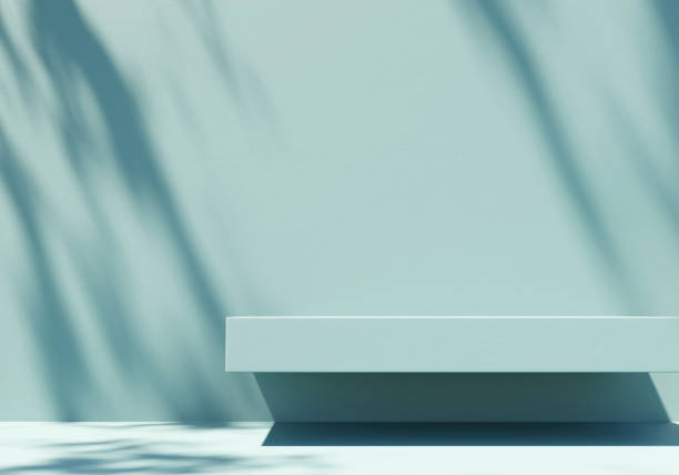 istock Abstract Exotic Minimal Modern Podium Platform For Product Display Showcase Presentation Advertising With Decorations 3D Rendering 1480509111