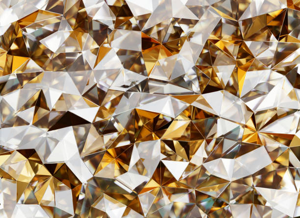 istock Luxury Abstract Realistic Crystals Texture with Prism Spectrum Caustic Reflection Close Up Background 3D rendering 1480509184