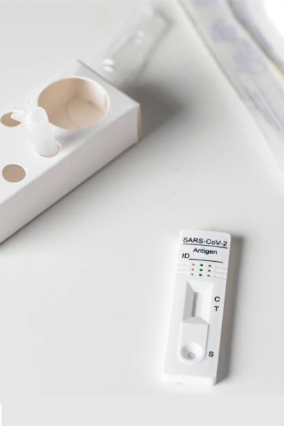 istock Covid-19 Test rapid antigen diagnostic test on white background. 1480511141
