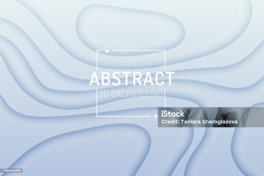 Modern Abstract Light Gradient Background With 3d Lines Stock ...