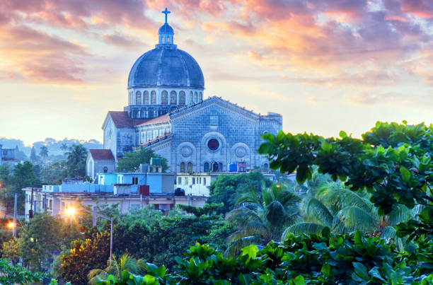Iglesia de Jesus de Miramar in Havana is the second largest church in Cuba. It was begun in 1948 and inaugurated on May 28, 1953