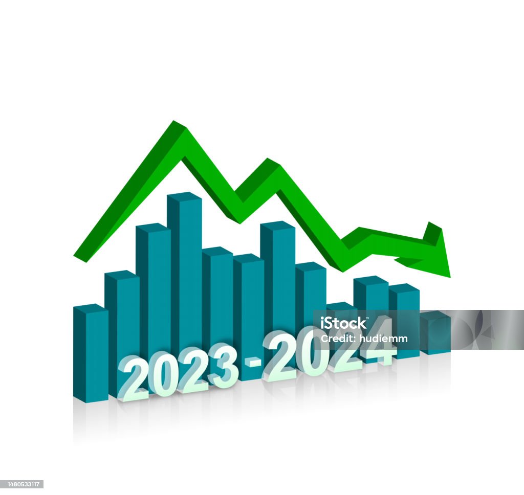 Year Of 20232024 Bar Graph Isolated On White Background Stock Photo Download Image Now iStock