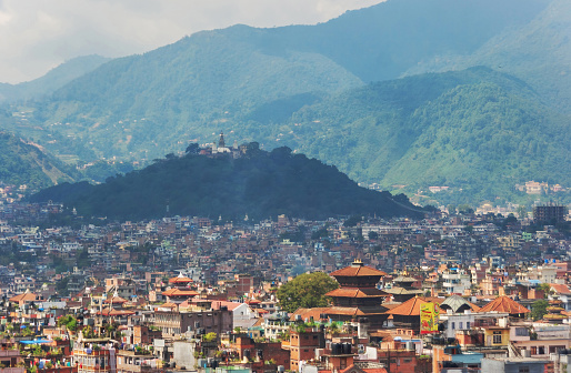 View of the city from above. Kathmandu. Nepal