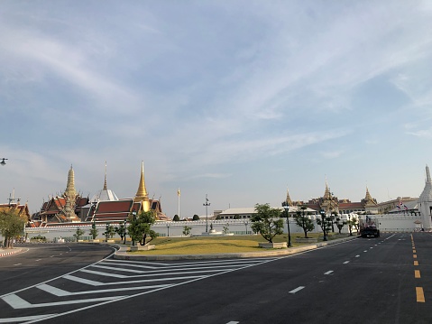 Wat Phra Kaew - The Temple of the Emerald Buddha at The Grand Palace , Bangkok Thailand