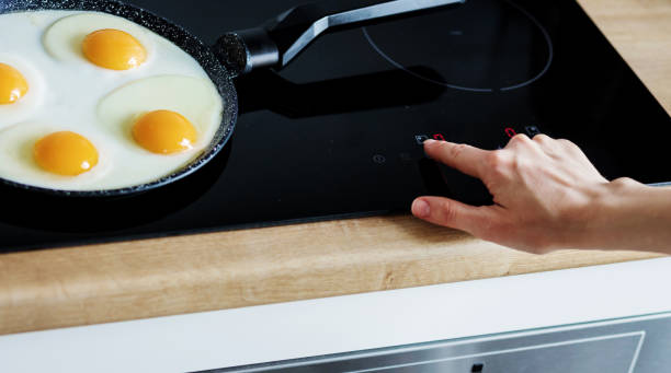 istock woman cooks breakfast on a frying pan 1480555060