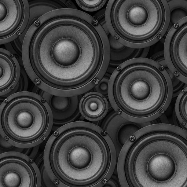 istock Music speakers on white background. Audio technica. Bookshelf speaker system for home entertainment. 1480559663