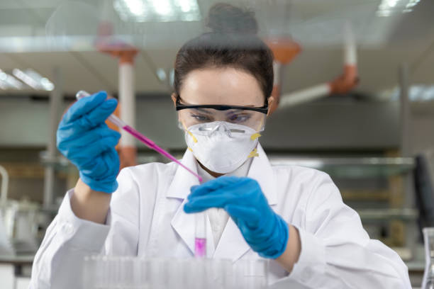 istock Female scientist working in the laboratory. 1480560045