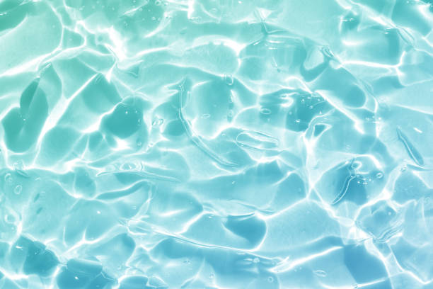 green blue water wave abstract, natural ripple and bubble texture, gel soap, background photography