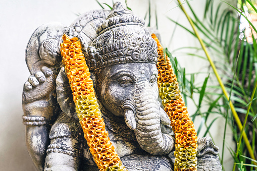 Ganesha sculptor made of stone in Bali, Indonesia