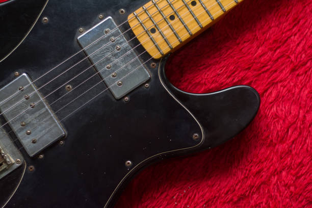 istock Partial view of electric guitar 1480567369