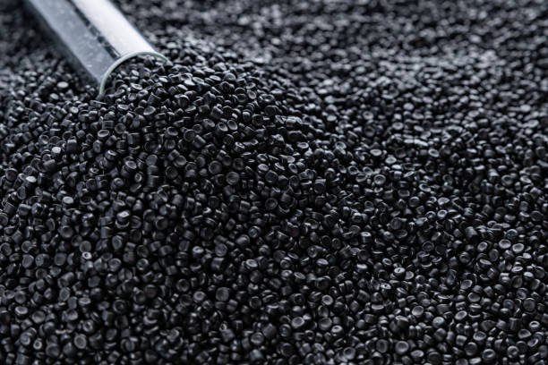 istock Small pieces of crushed plastic. Crushed bottle caps for recycling. Plastic waste that will be mixed with plastic vergin. Concept reducing plastic. 1480569929