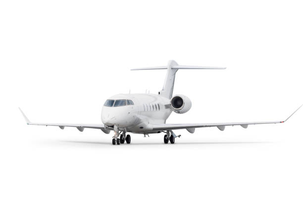 istock Modern business jet isolated on white background 1480570111