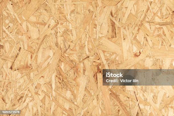 Bright Contrasting Background Of Chipboard Rough Texture Yellow Stock Photo - Download Image Now