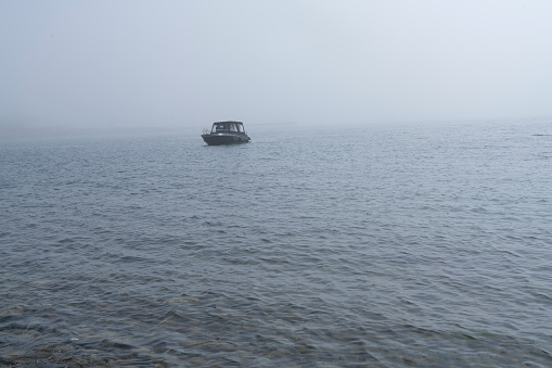 Ship in fog