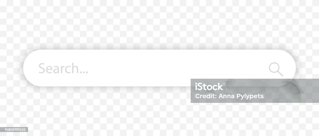 Search Translucent Background Search Bar Isolated Vector Search Box With Shadow Isolated On ...