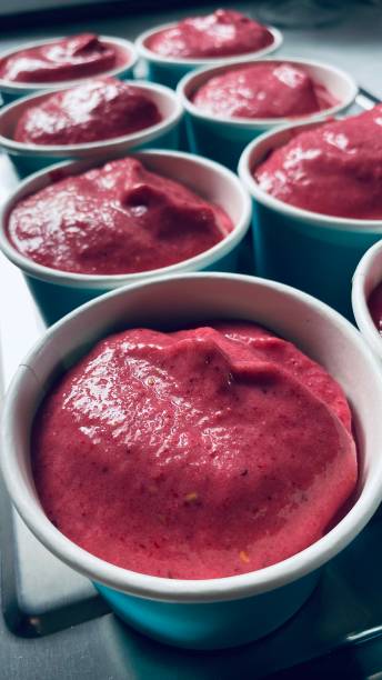 istock Image of berry and fruit ice cream 1480596403