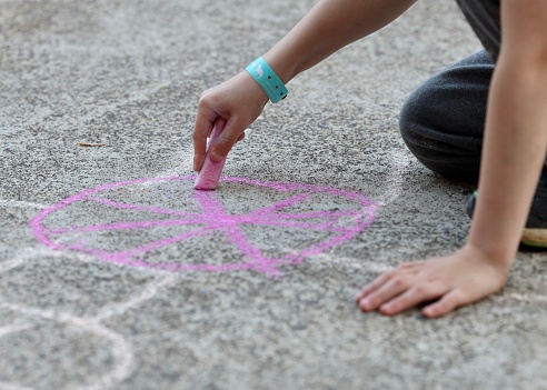 Sidewalk Chalk Drawing