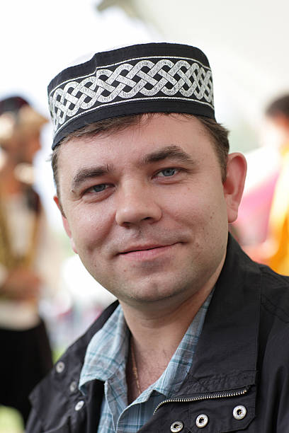 istock Man poses in tubeteika 148060825