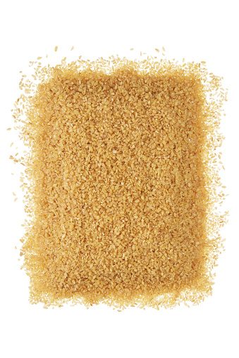 Thin Bulgur Wheat on White