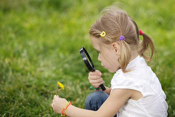 istock Little girl exploring dandelion 148061132