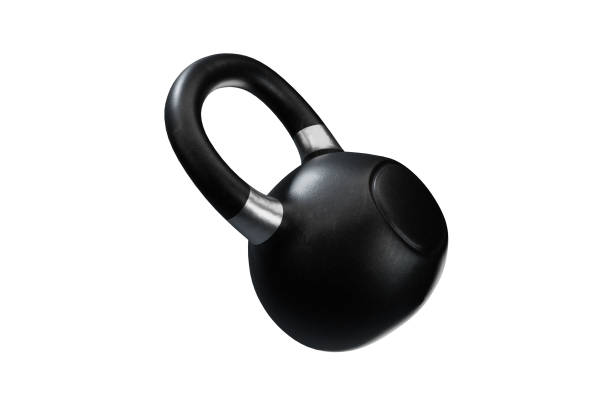 istock Black kettlebell with silver inlays 1480613833