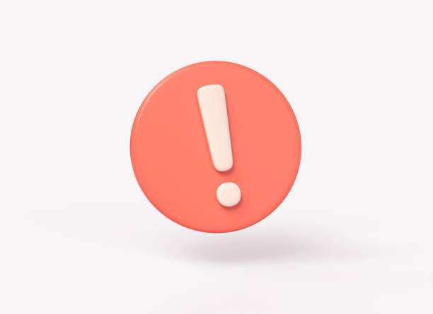 istock 3d error or danger alert icon, exclamation mark on a red circle. warning icon. alert is important for the concept of security urgency. illustration isolated on white background.3d rendering 1480618368