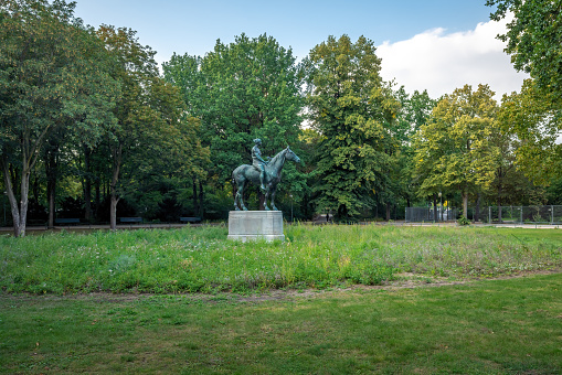 Amazon on horseback Statue at Tiergarten park - Berlin, Germany