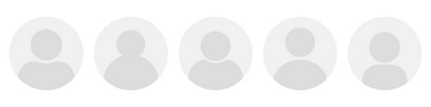 bildbanksillustrationer, clip art samt tecknat material och ikoner med user profile, account icon. vector profile avatar set. - oigenkänliga personer