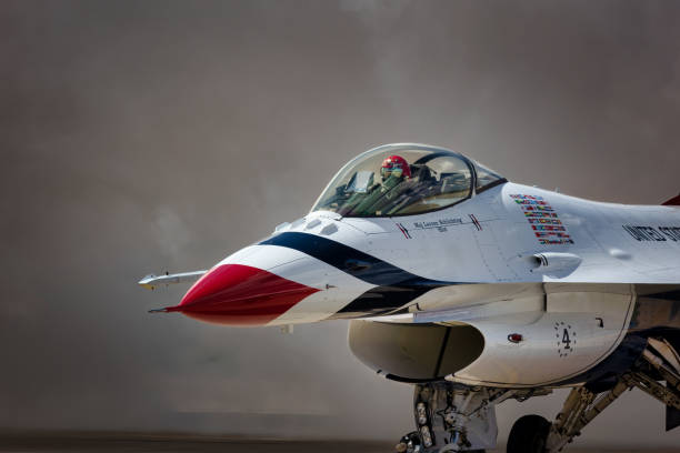 Thunderbird in the Smoke stock photo