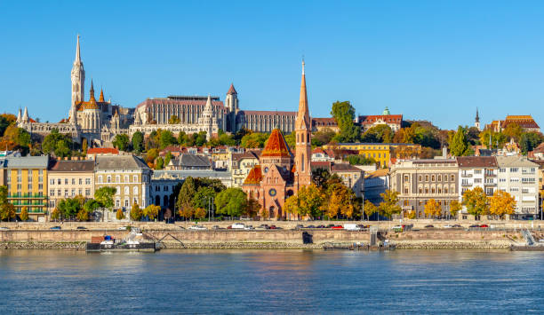 istock Buda hill with Fisherman Bastion and Danube river, Budapest, Hungary 1480621130