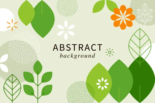 Vector illustration of Modern Abstract Springtime Background
