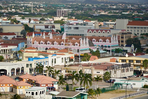 Panoramic of the City of Villahermosa in Tabasco State with Grijalva River.