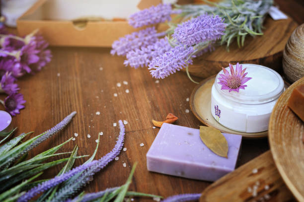 istock Natural organic artisan bath cosmetics, spa concept 1480637563